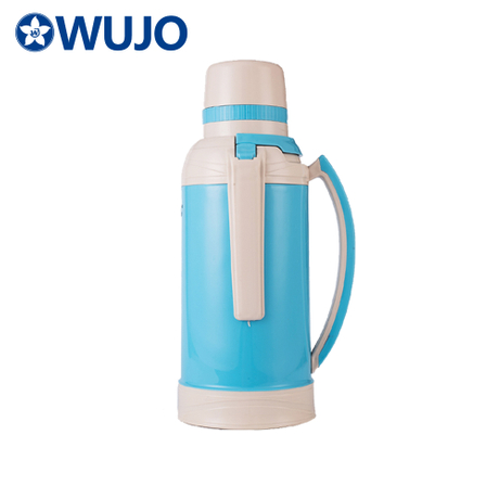 Wujo 2-Liter-Glas-Liner-Vakuum-Tee-Warmwasser-Kunststoff-Thermoskolbenkolben