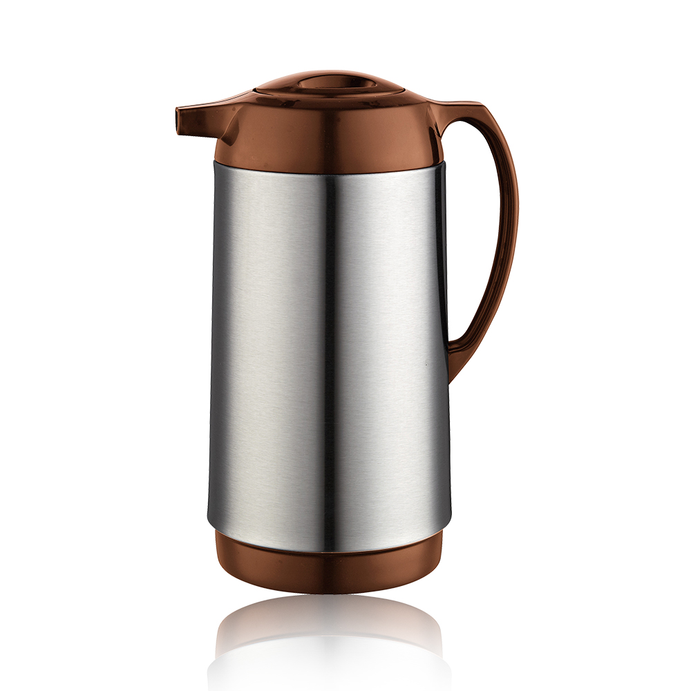 1L 1.9L New Style Simple Metallglas arabischer Kaffeetopf mit Griff