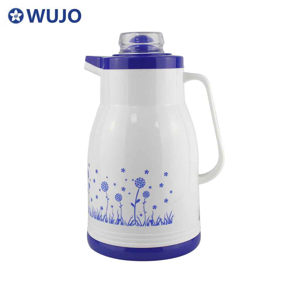 Wujo günstiger Preis arabischer Glas-Nachfülldauer-Vakuum-Kunststoff-Kaffee-Thermos