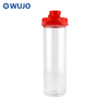 Wujo Hochwertige transparente Sport-Kunststoff-Wasserflasche