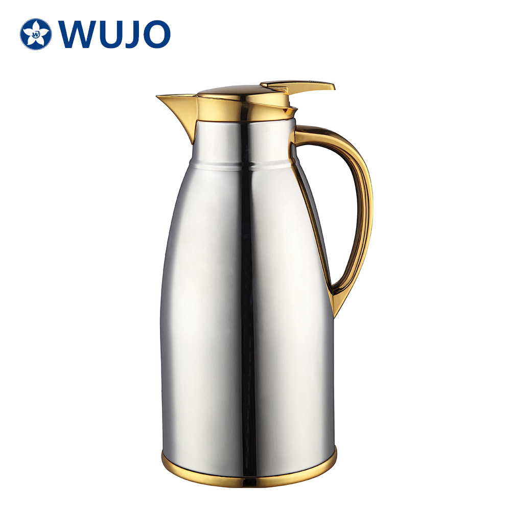 Benutzerdefinierte logo China Lieferant Vakuum isoliert arabischer Kaffeetopf mit Glasfutter