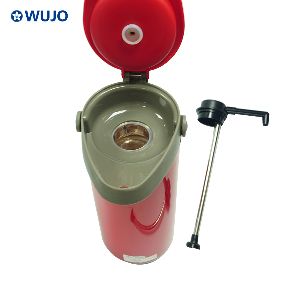 1.9L China Lieferant Trendy gemusterte Vakuumflasche Glas Innen Thermische Kaffee-Teepumpe Lufttopfkolben