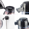 Wujo 1L 1.9L Kundenspezifischer isolierter Edelstahl-Vakuumpumpenkaffee-Airpot Thermos