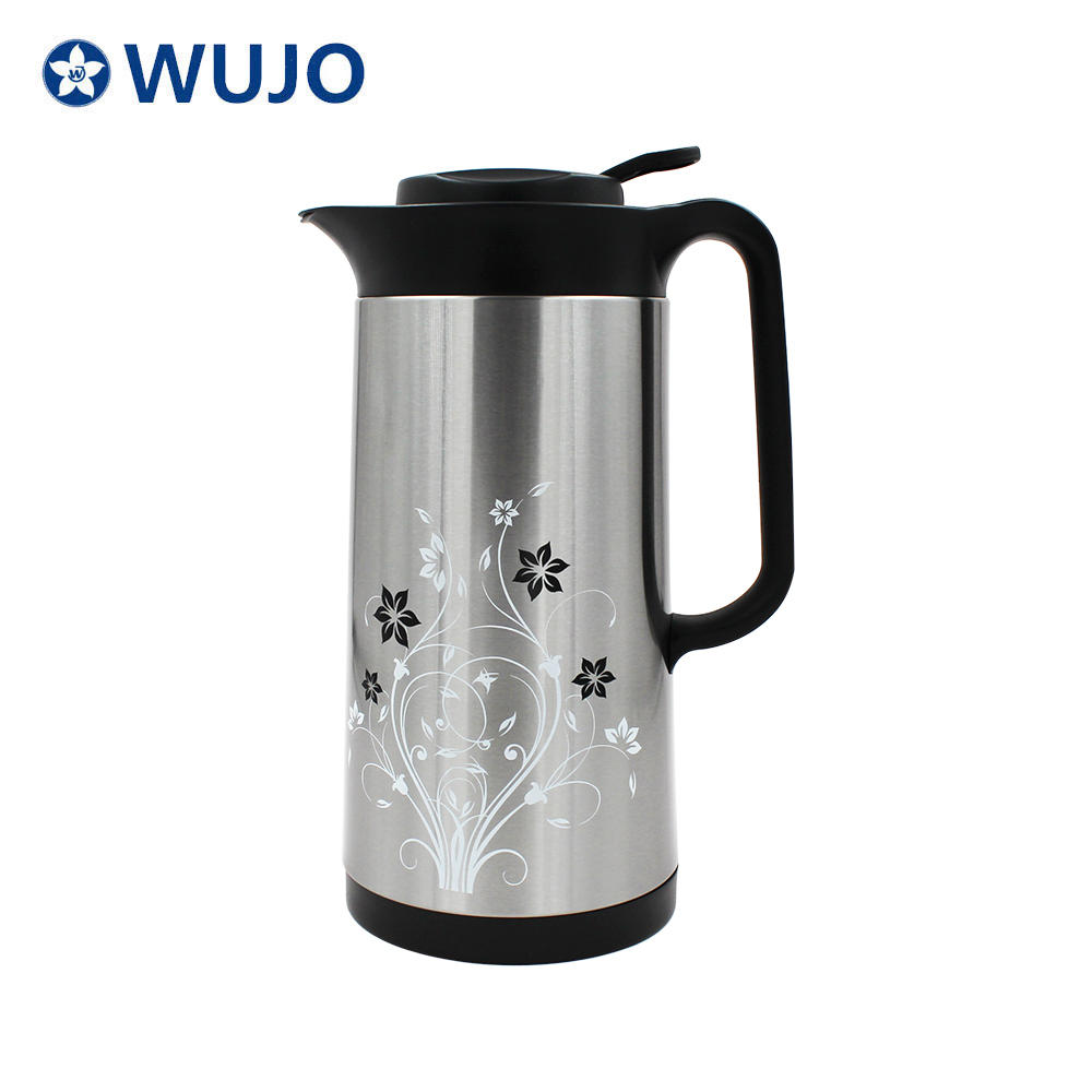 Moderne blaue Halten Sie den heißen Wasser-Tee-Vakuum-isolierter arabischer Kaffeetopf mit Glasliner