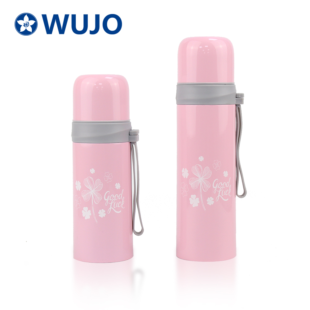 Wujo Tragbare Edelstahl isolierte Wasserflasche für Sport