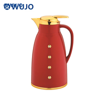 Wujo-kundenspezifische rote arabische beste glaskleidung vakuum isoliert Kunststoff-Thermoskolben